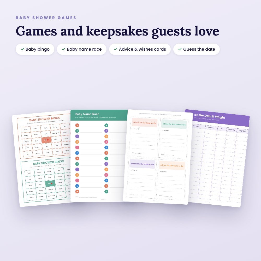 Baby Shower & Godh Bharai Kit: 4 E-Invites + Games & Printables – preview 2