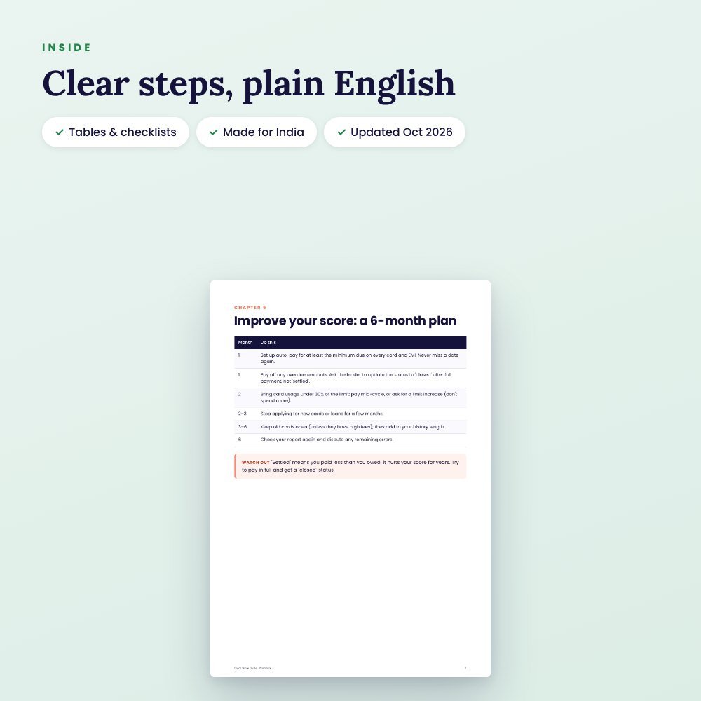 Credit Score Guide: Check Free, Fix Errors & Raise Your Score in 6 Months (Ebook) – preview 3