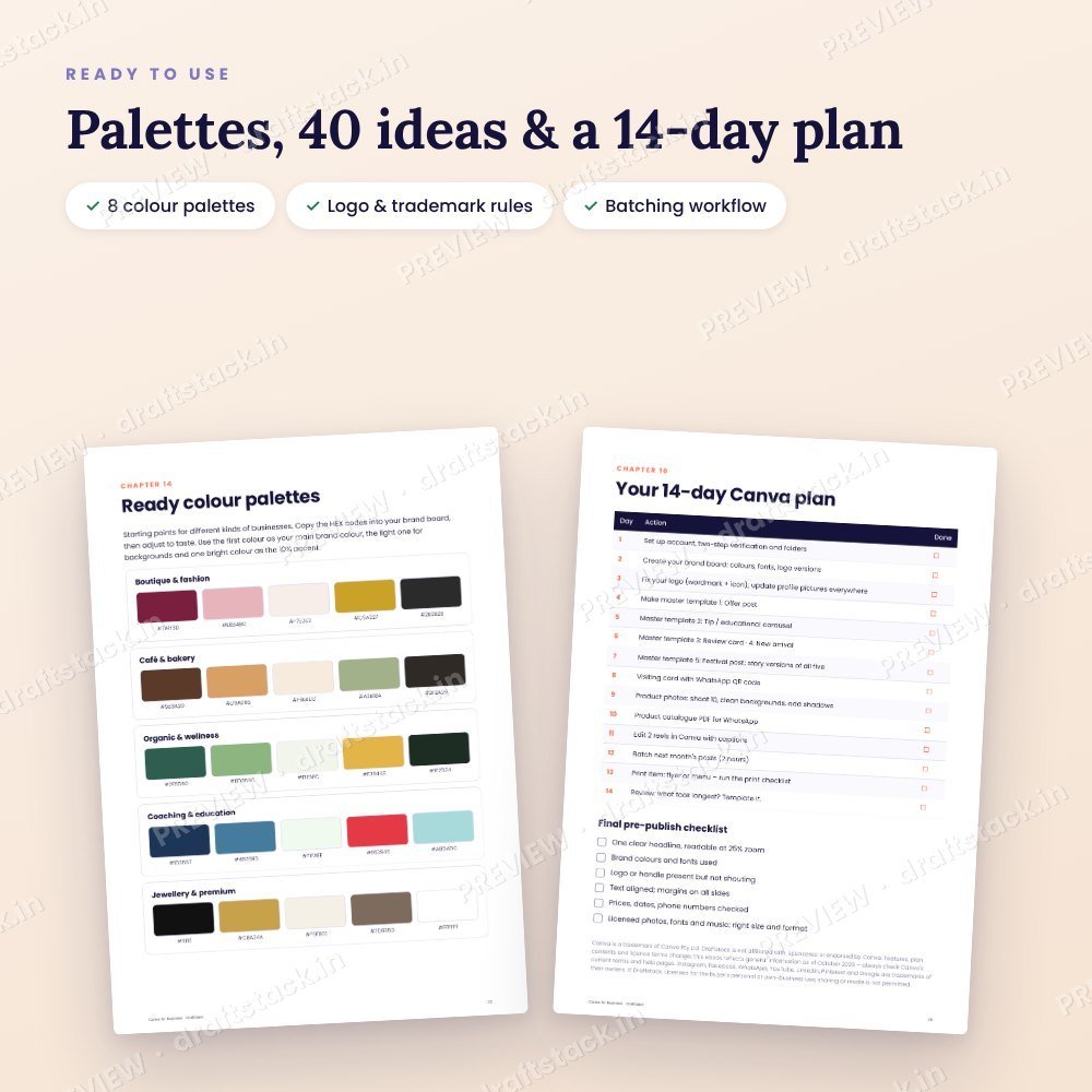 Canva for Business: Brand, Social Posts & Print Design Guide (Ebook) – preview 3
