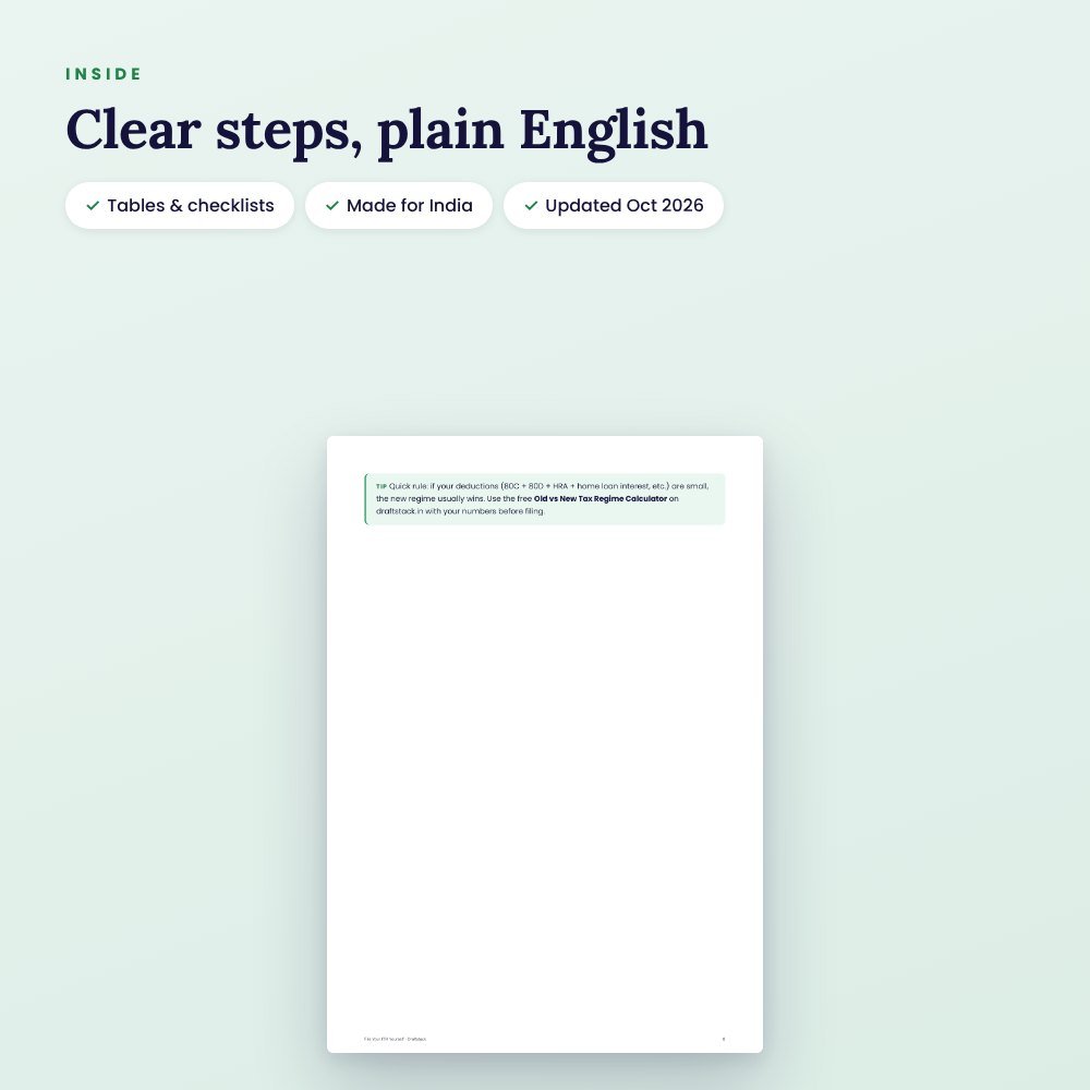 File Your ITR Yourself: Step-by-Step Guide for Salaried, Pensioners & Freelancers (Ebook) – preview 3
