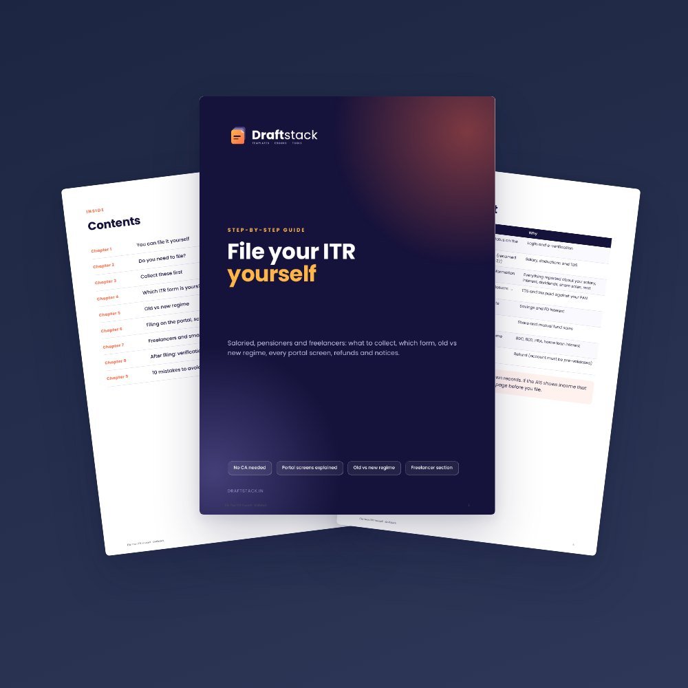 File Your ITR Yourself: Step-by-Step Guide for Salaried, Pensioners & Freelancers (Ebook) – ebook preview