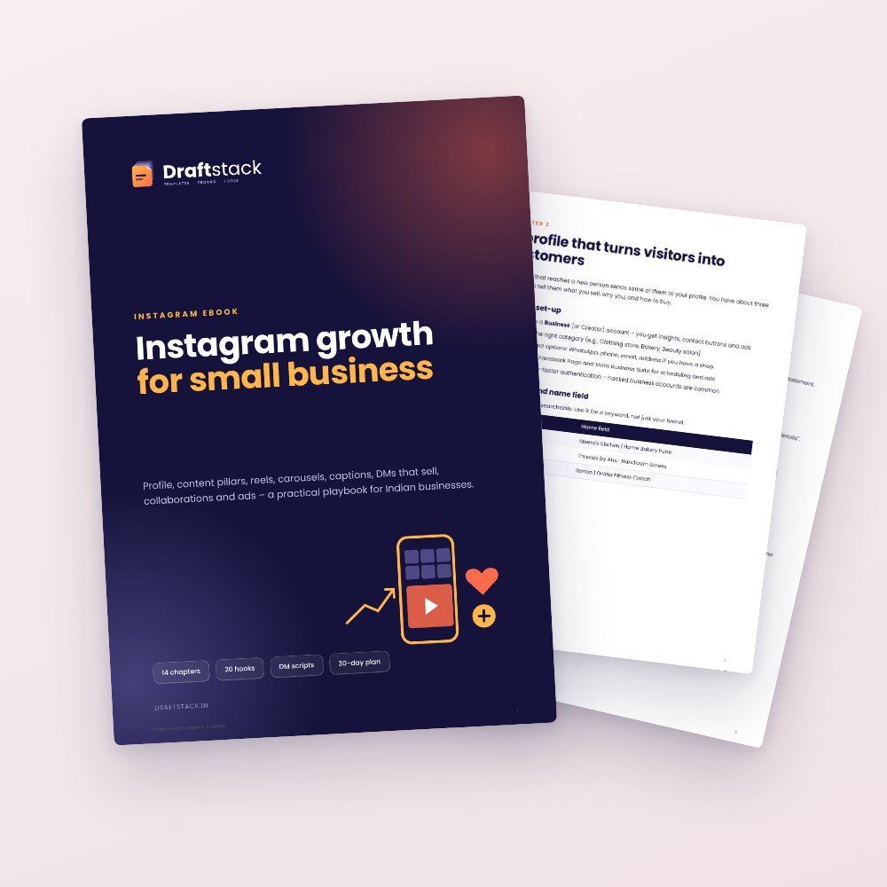 Instagram Growth Playbook for Small Business (Ebook) – digital download preview