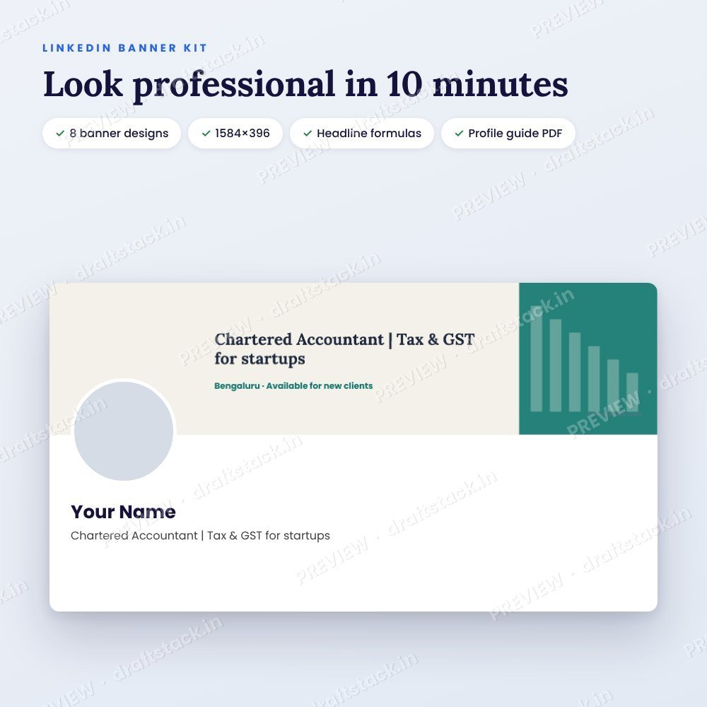 LinkedIn Banner Templates + Profile Guide (8 Canva Designs) – preview 2