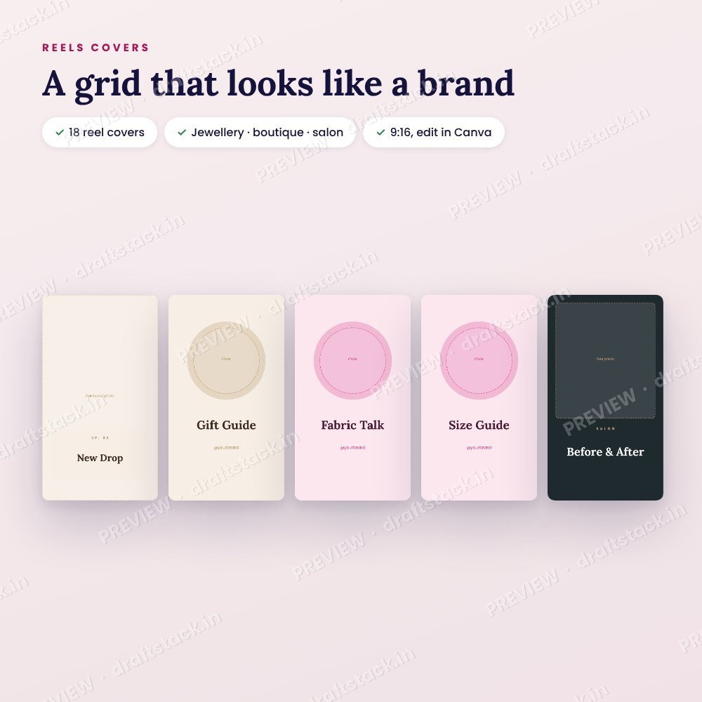 Instagram Reels Covers + Highlight Icons (54 Canva Designs) – preview 2