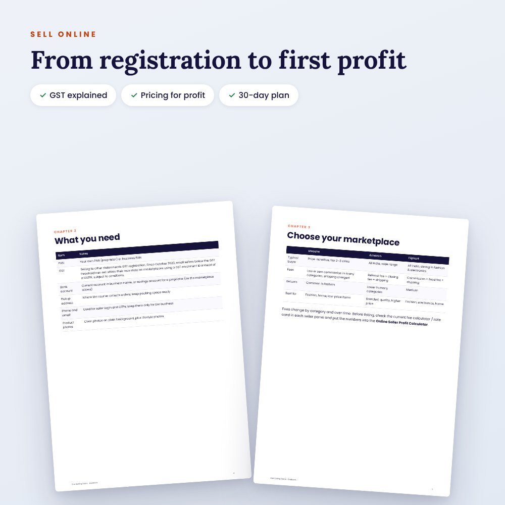 Start Selling Online: Meesho, Amazon & Flipkart Seller Guide (Ebook) – preview 2